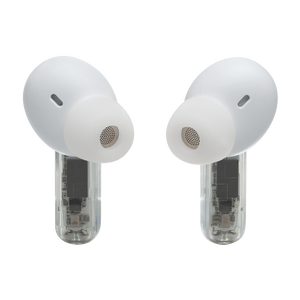 JBL Tune Beam Ghost Edition - White Ghost - True wireless Noise Cancelling earbuds - Back